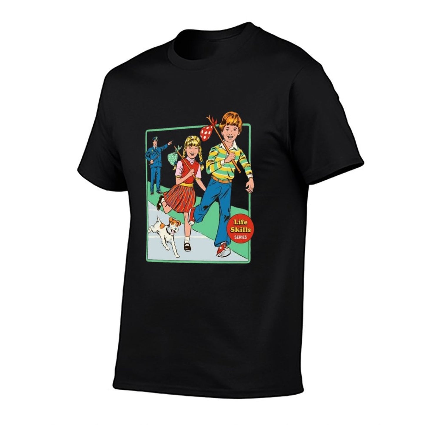 Let's Run Away  Fade-proof Color T-Shirt