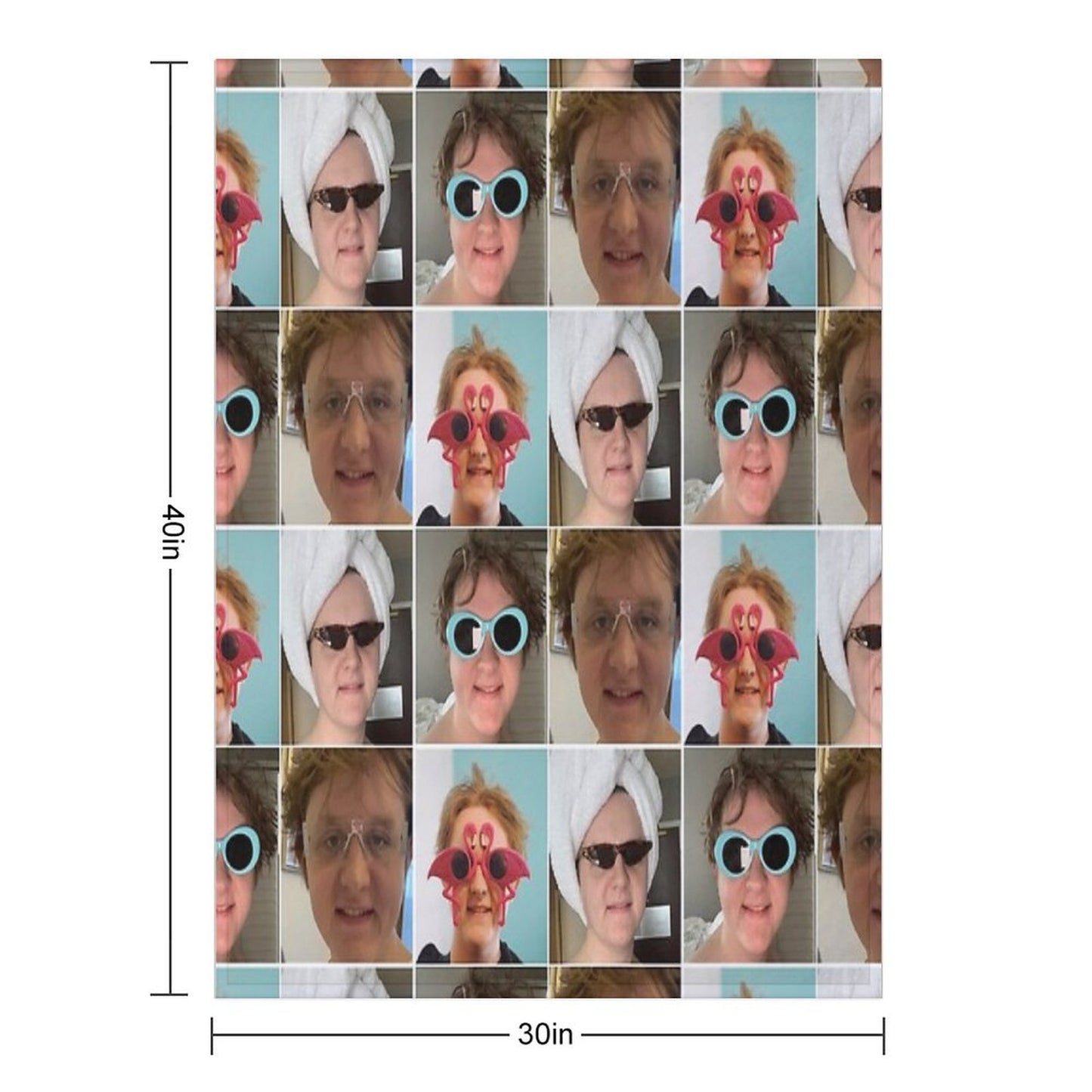 Lewis Capaldi Collage Throw Blanket