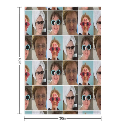 Lewis Capaldi Collage Throw Blanket
