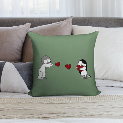 Hearts Throw Soft Home Decor Throw Pillow