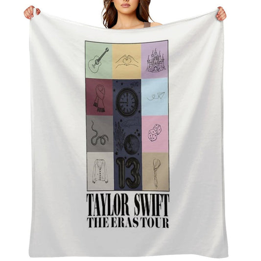 TS The Eras Tour Poster Swiftie Throw Blanket