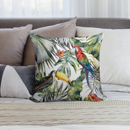 TROPICAL JUNGLE Soft Bedroom Essential Throw Pillow