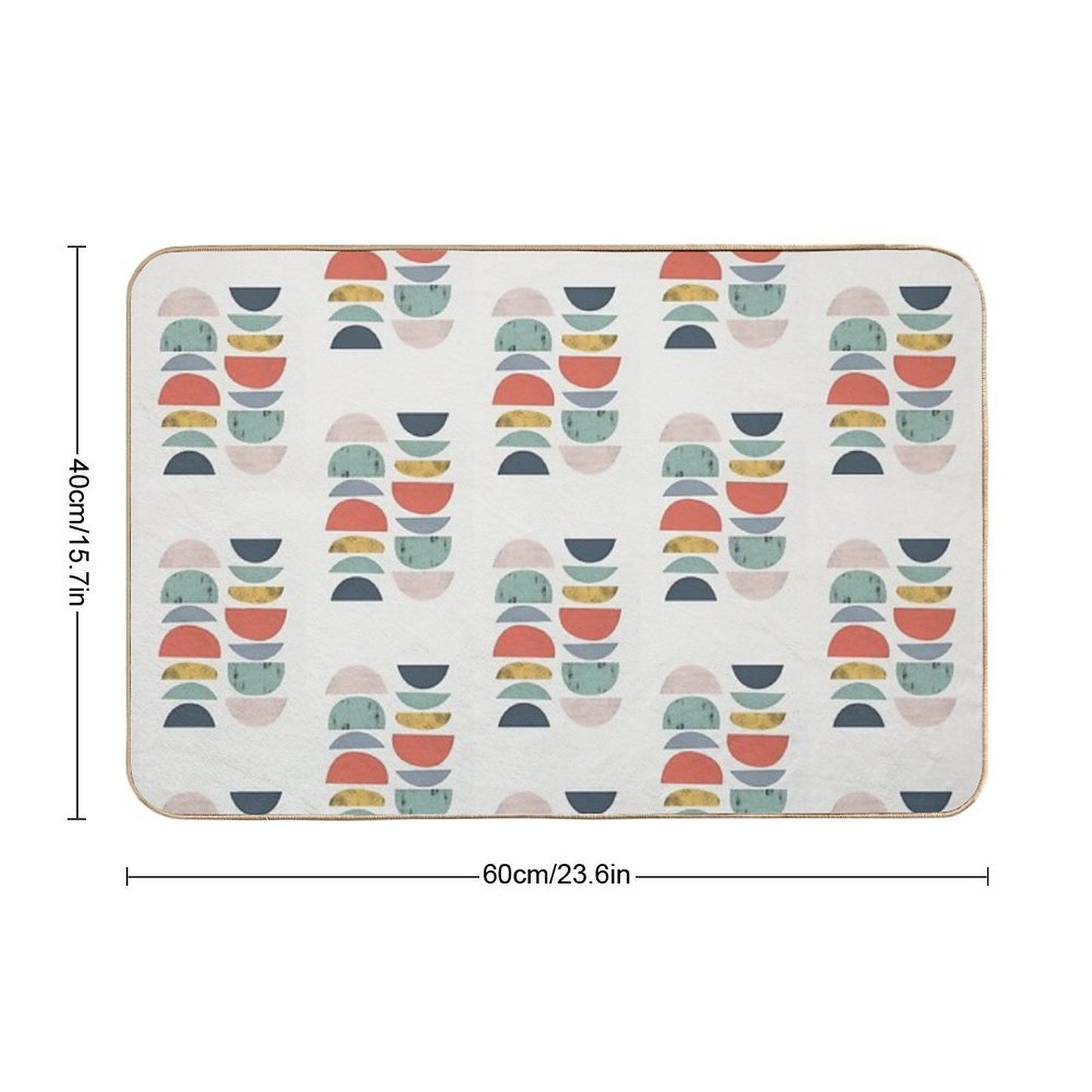 Mid Century Retro Bath Mat