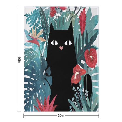 Popoki Throw Blanket