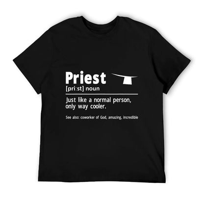 Priest Definition Catholic Christian Priest T-Shirt