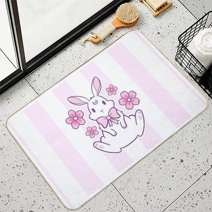 Sakura Bunny 02  Nikury Bath Mat
