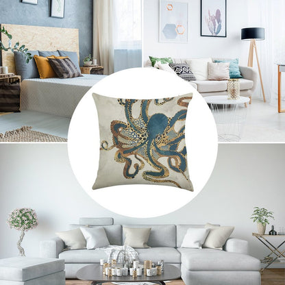 Underwater Dream VI Linen Throw Pillow Cover
