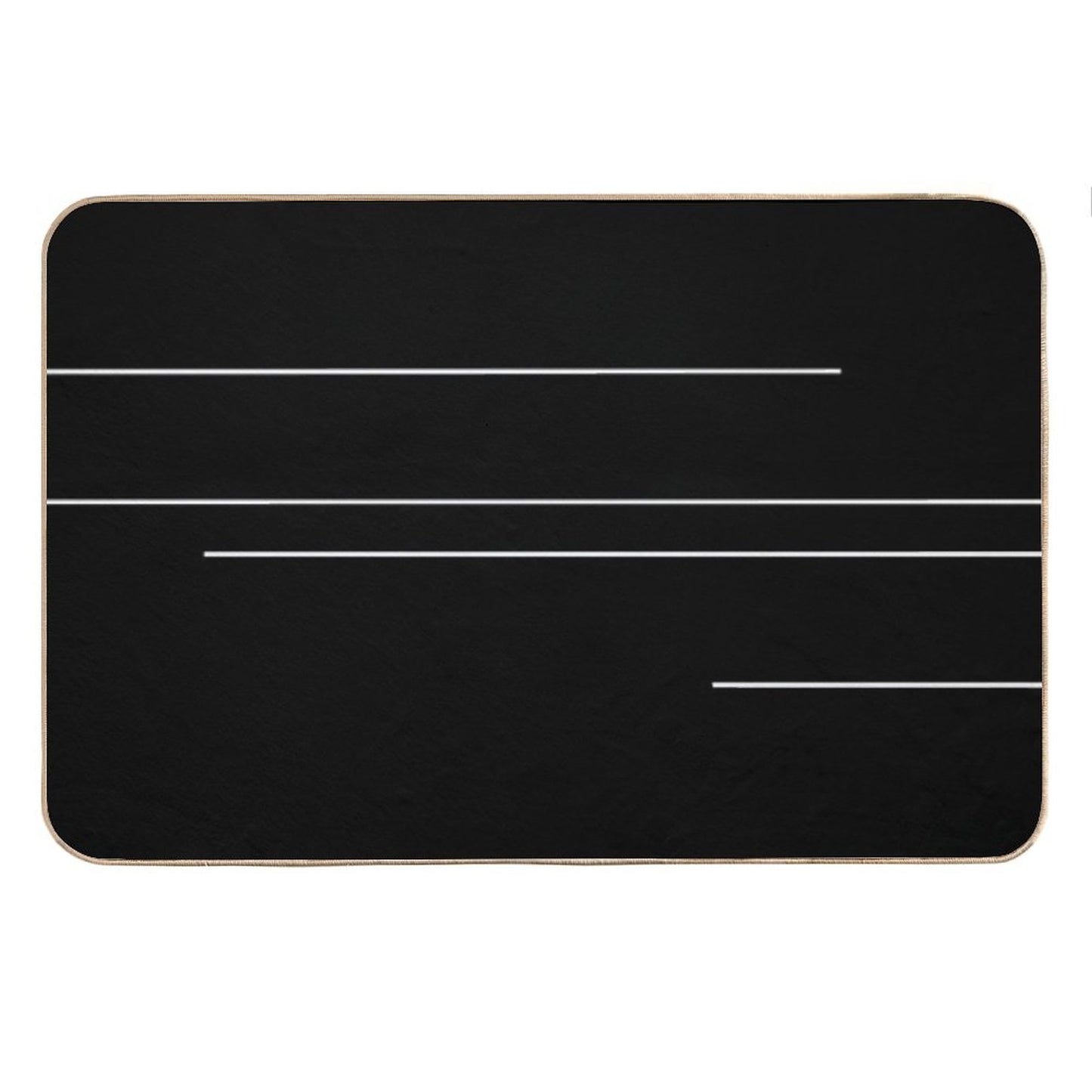 Hush Hush A Black And White Design Bath Mat