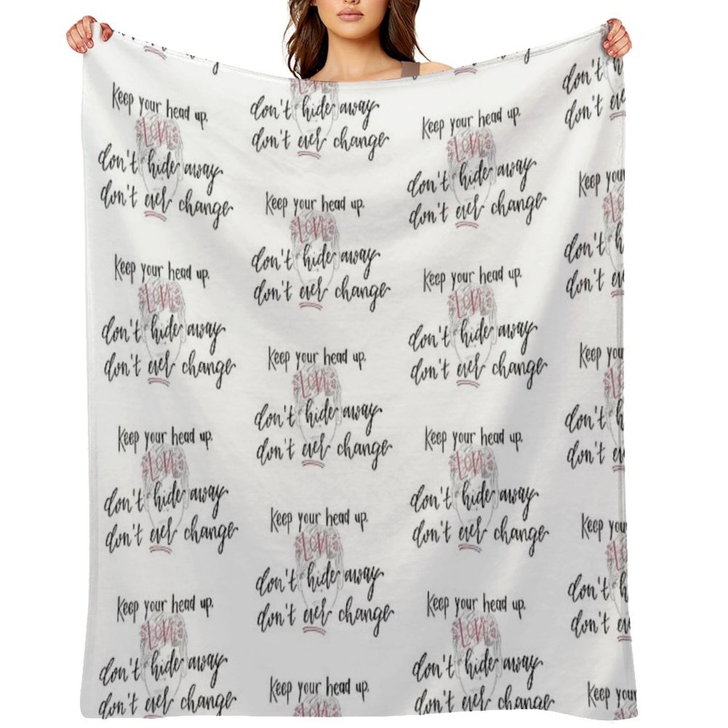 Perfect Now by LouisT - Digital Lettering Throw Blanket