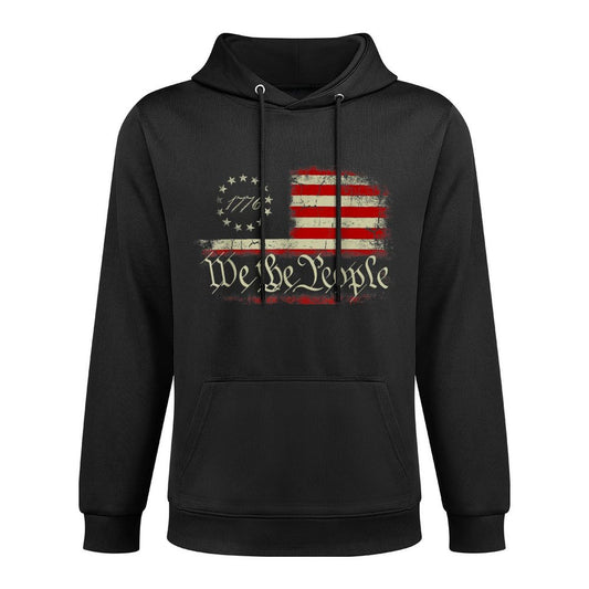 4th Of July We The People American 1776 Old American Moisture-Wicking Hoodie