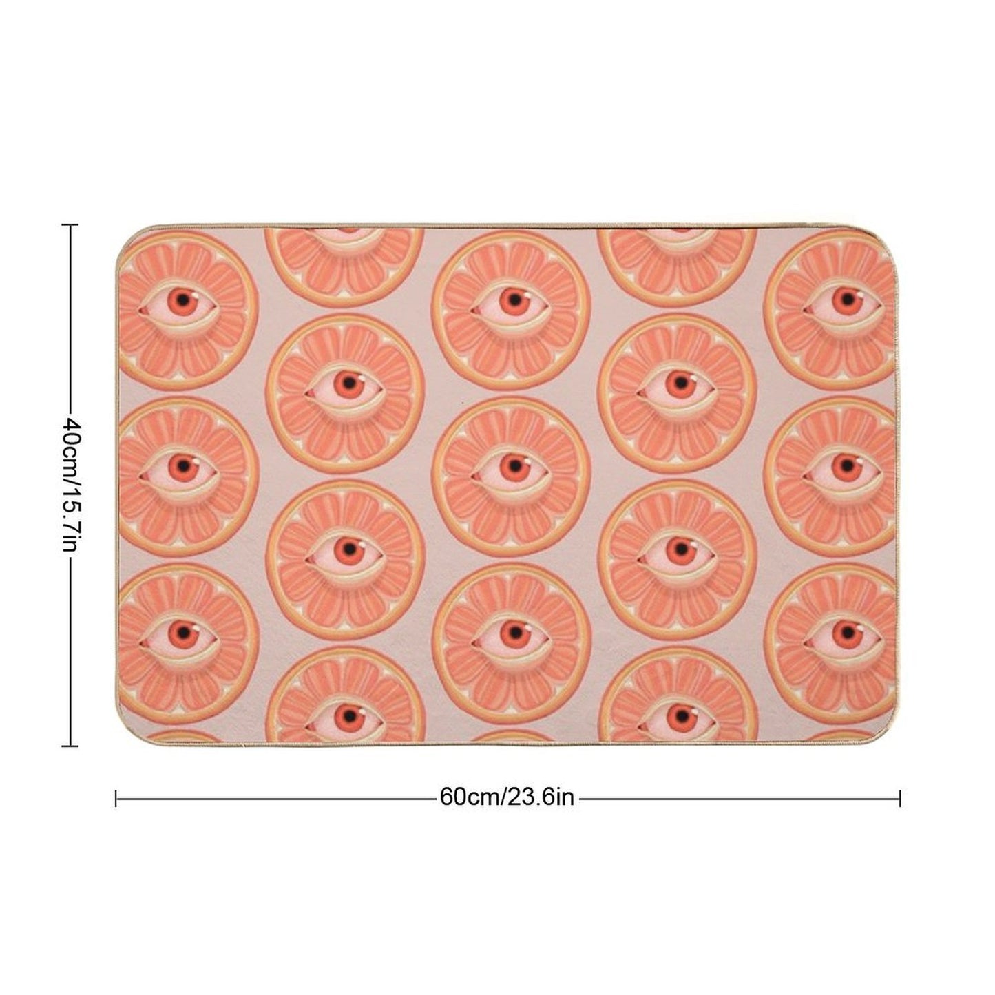 Seeing Orange  Versatile Bath Mat