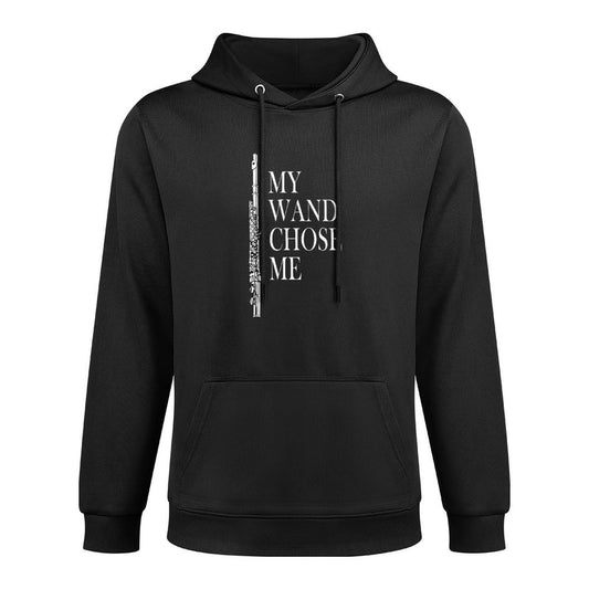Flute - My Wand Chose Me - Funny Marching Band Apparel Easy Care Hoodie