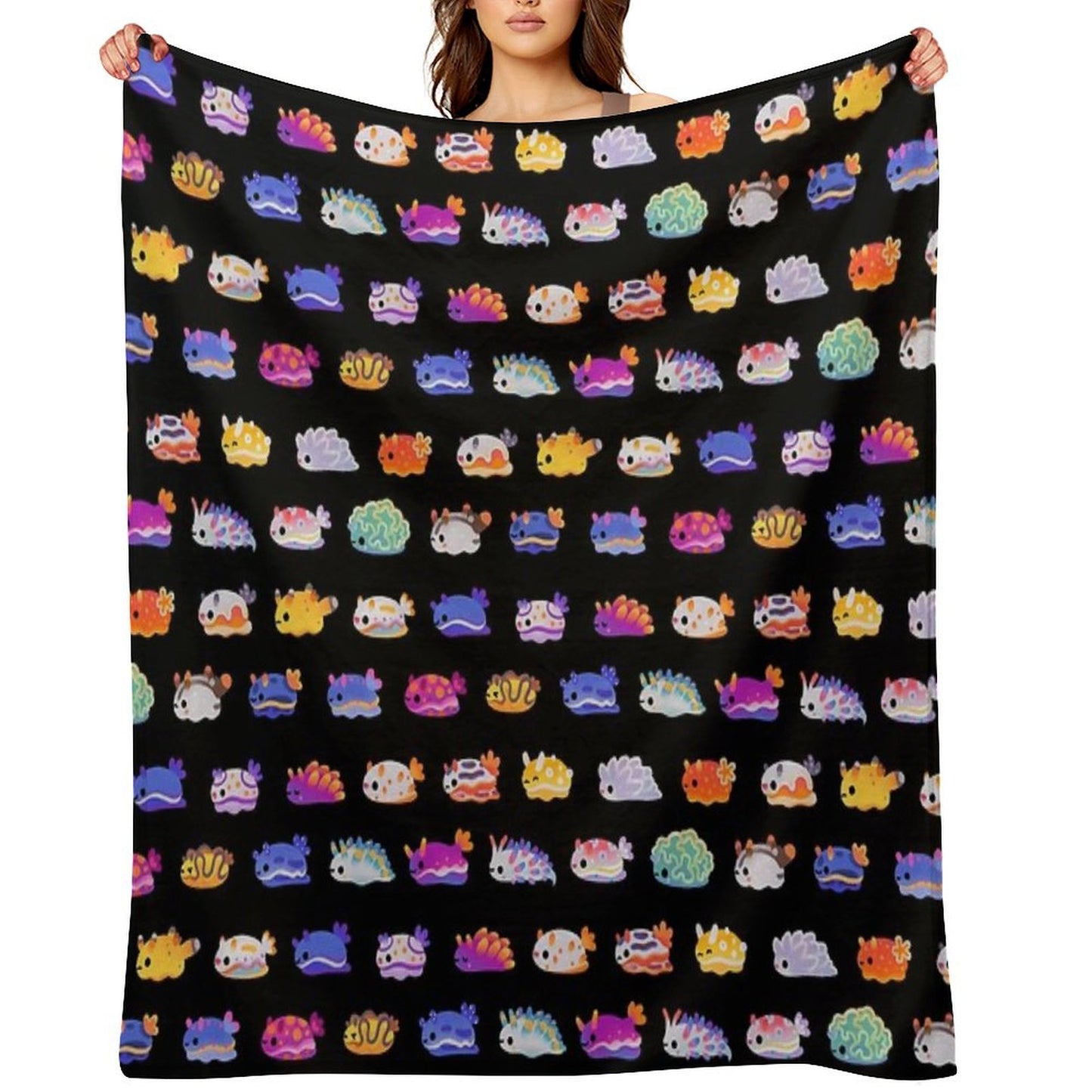 Sea Slug Day Throw Blanket