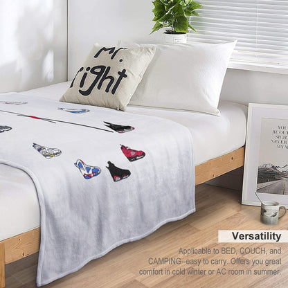 Jordan Sneaker Clock Throw Blanket