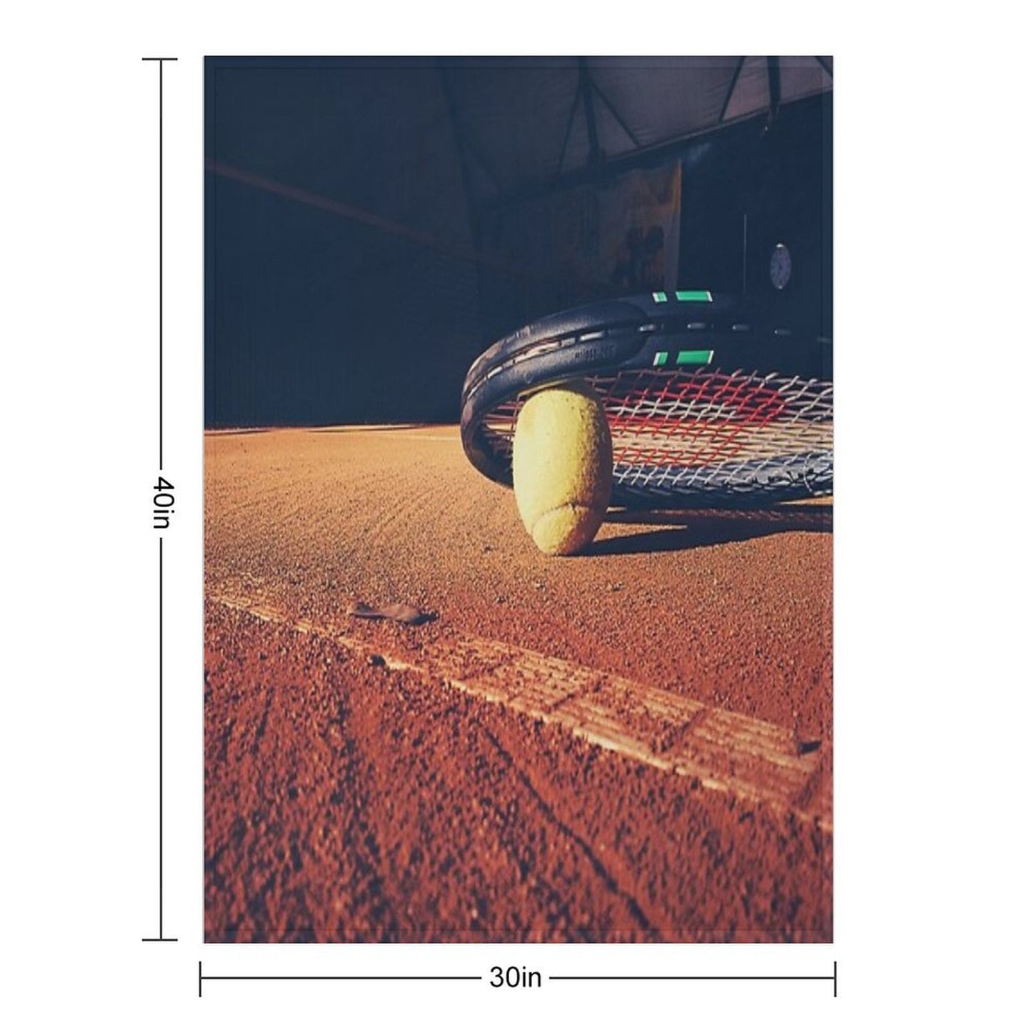 Tennis Ball Throw Blanket