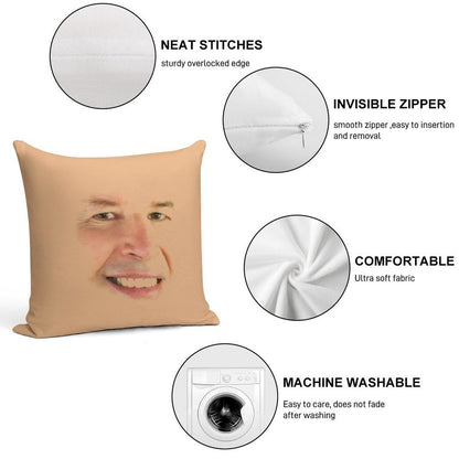 Neil Breen Soft Multiple Sizes Throw Pillow