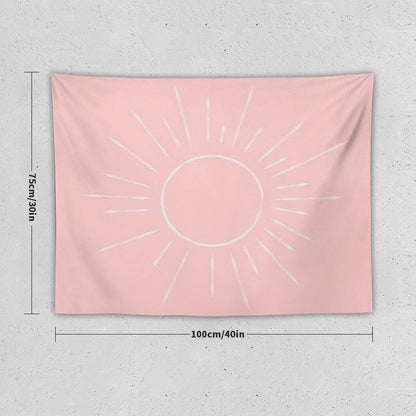 Sunshine on My Mind Pink Tapestry