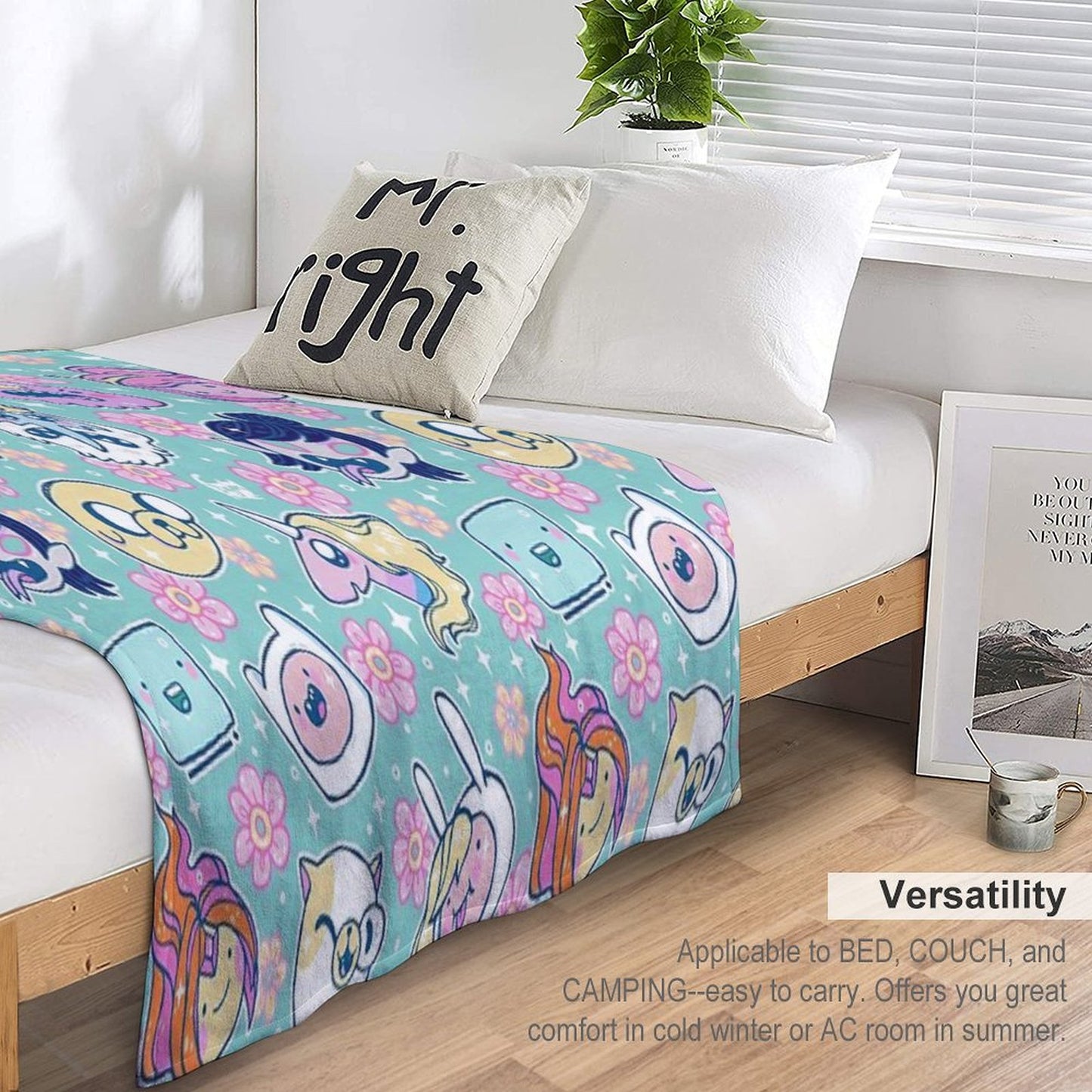 Adventure Time Friends 1 - REMASTERED - Throw Blanket