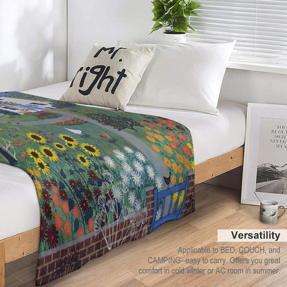 Apple Tree Cottage Throw Blanket