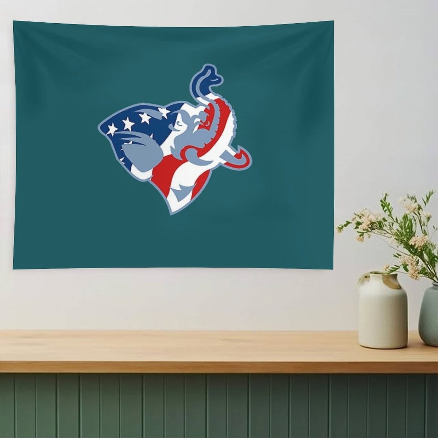 American Flag Tufts Jumbo Tapestry