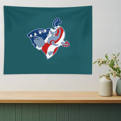 American Flag Tufts Jumbo Tapestry