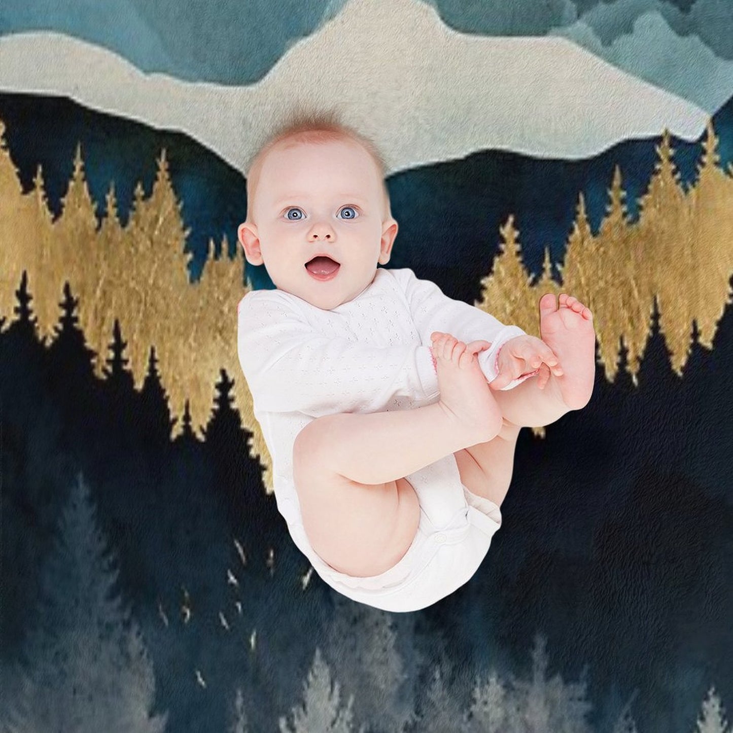 Indigo Night Throw Blanket