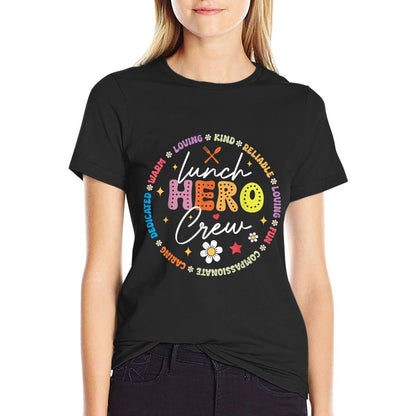School Lunch Hero Crew Funny Cafeteria Workers Lunch Lady T-Shirt