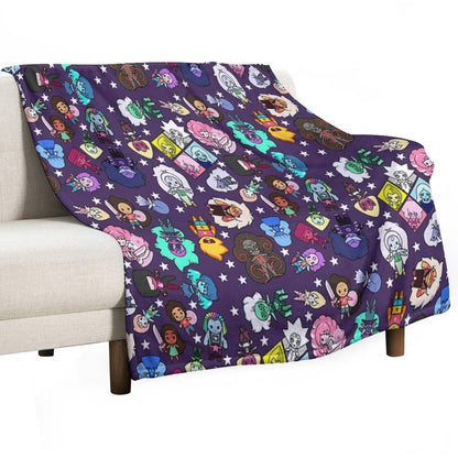 Crystal Gems Throw Blanket