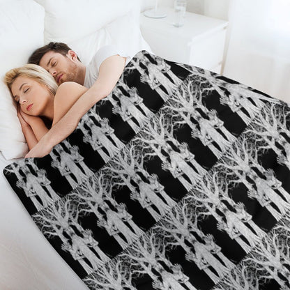 Denizens of The Diabolic Wood Throw Blanket