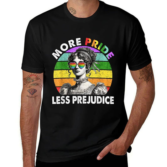 More Pride Less Prejudice Pride Month LGBTQ Gay Lesbian  Affordable Price T-Shirt