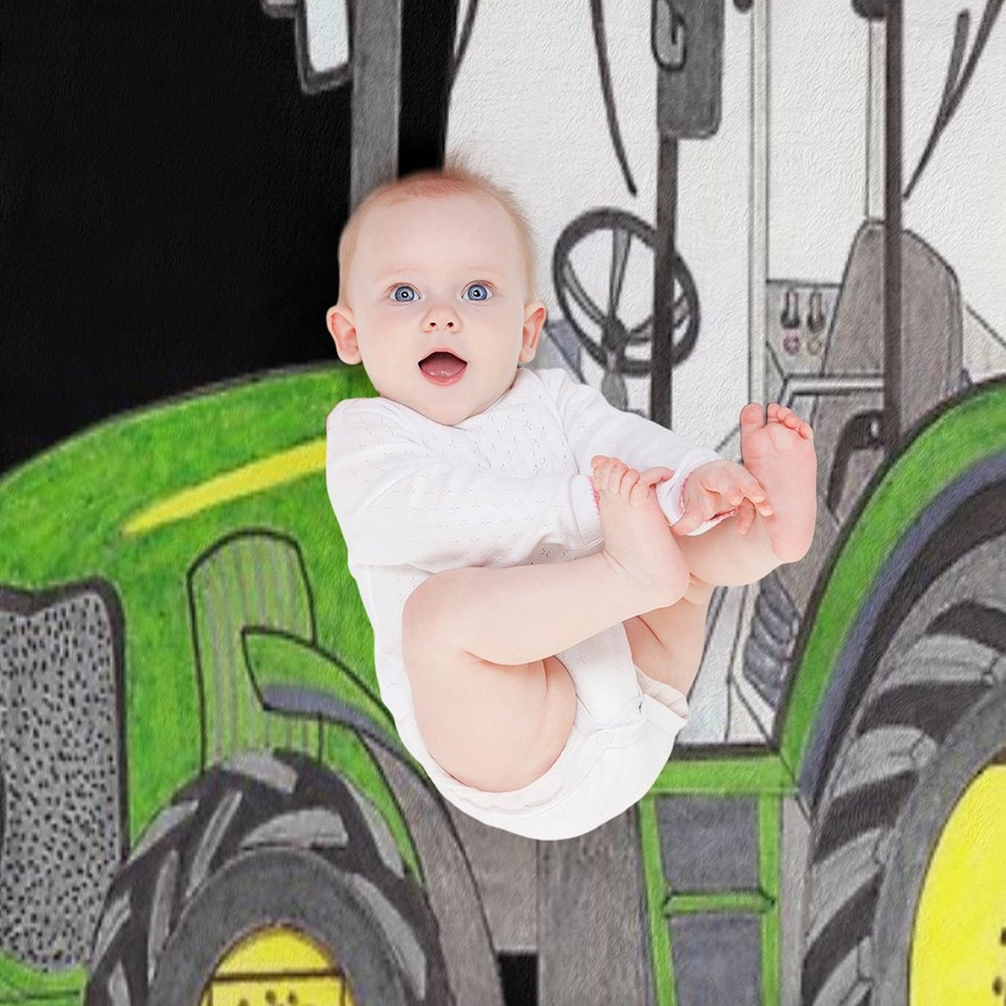 TRACTOR Throw Blanket