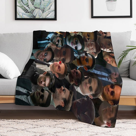 Devil Dare Photo Collage Throw Blanket