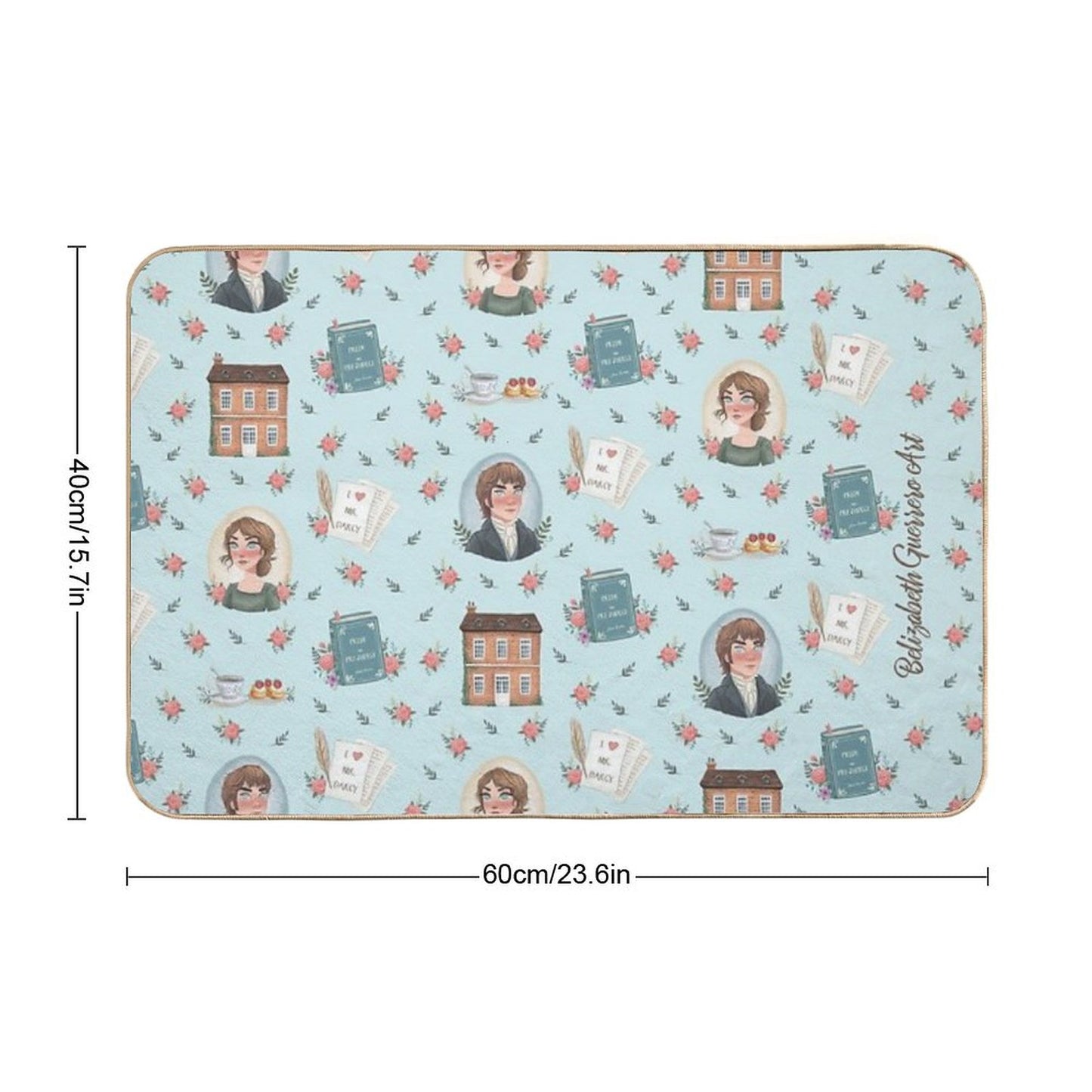 Pride And Prejudice - Jane Austen Inspiration Bath Mat