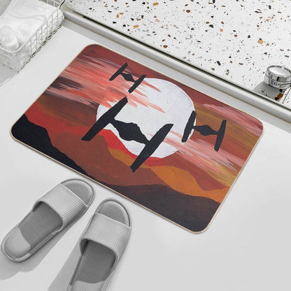 Tie Fighter Incoming Bath Mat