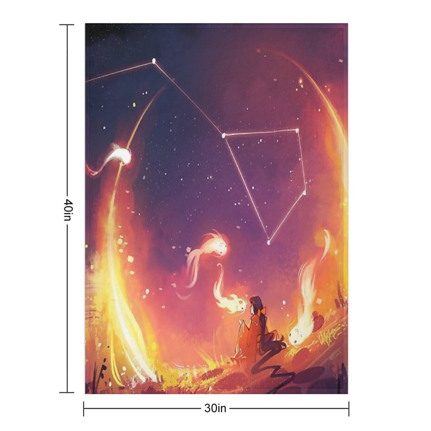 Sky Dancer Throw Blanket