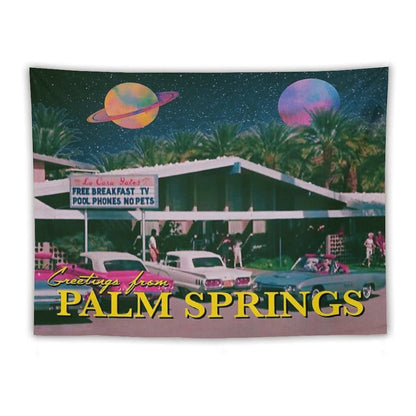 Greetings from Palm Springs Tapestry