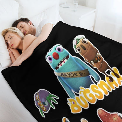 Bugsnax Fan Art Pack  Bugsnax Grumps And BugSnax Characters Bugsnax Mayor Filbo Throw Blanket