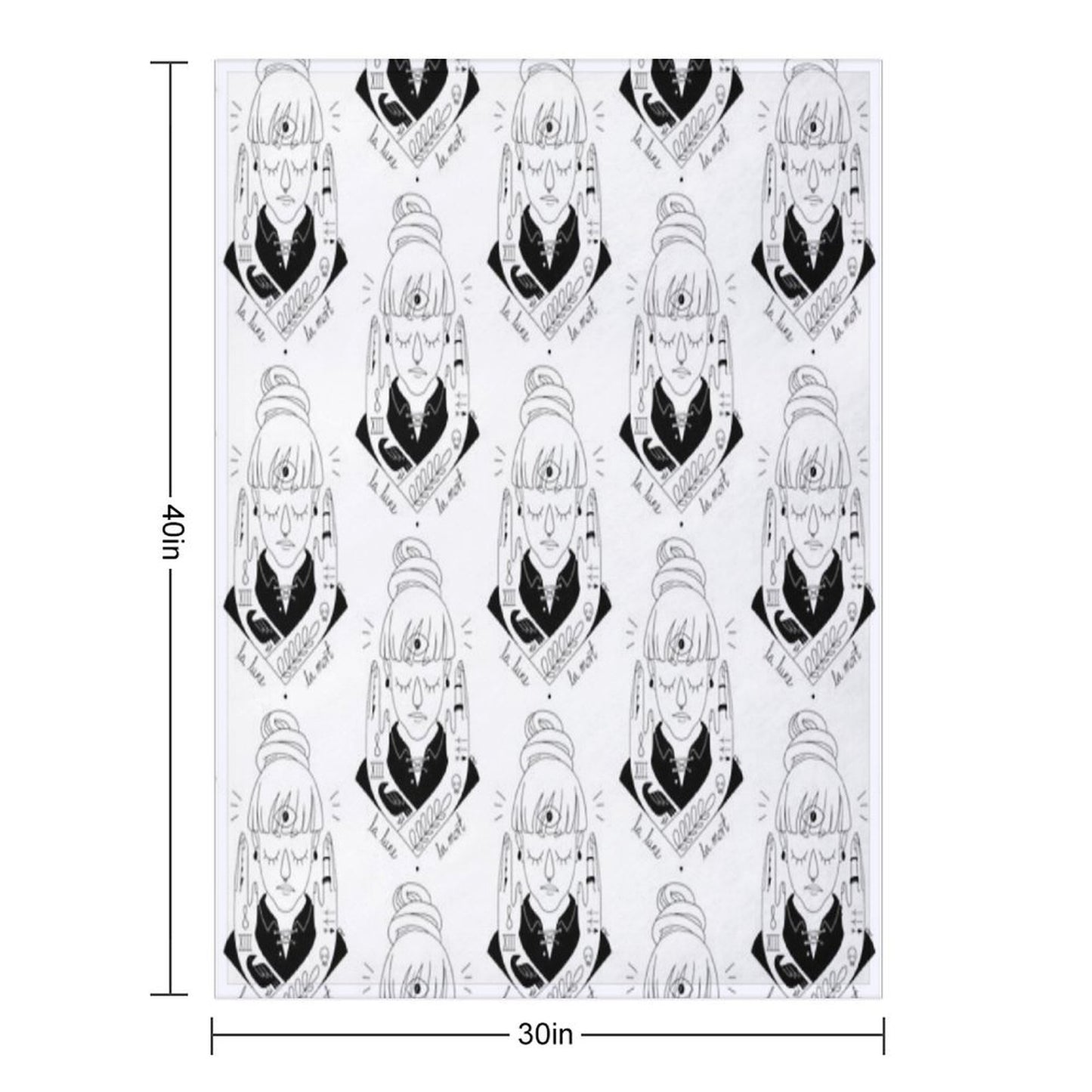 Moon  Death Throw Blanket