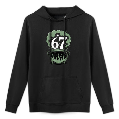 Witch Six Seven 6 7 Halloween Brainrot Meme 67 Funny Durable Construction Hoodie