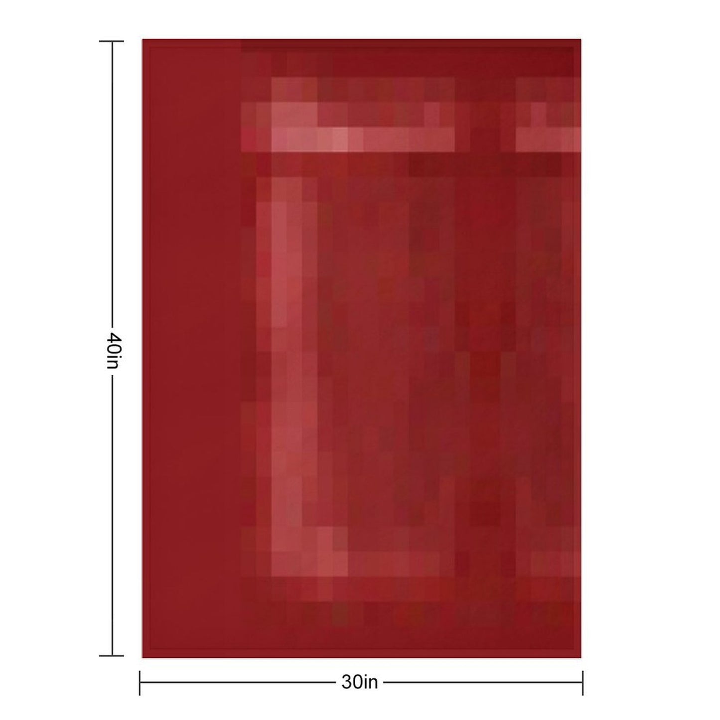 Red Bed Throw Blanket