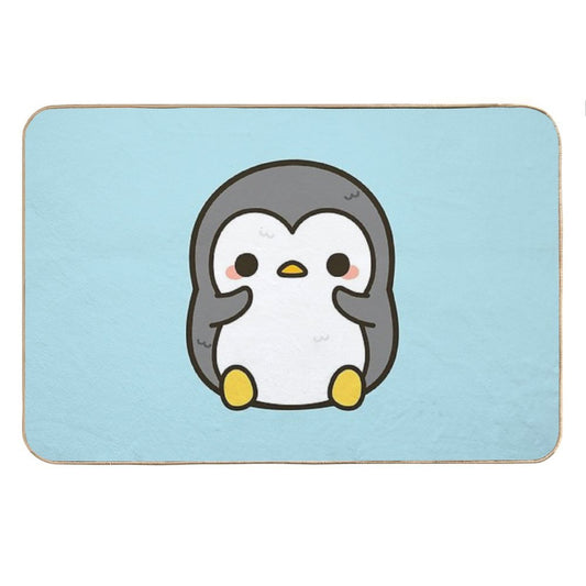Shy Penguin Bath Mat