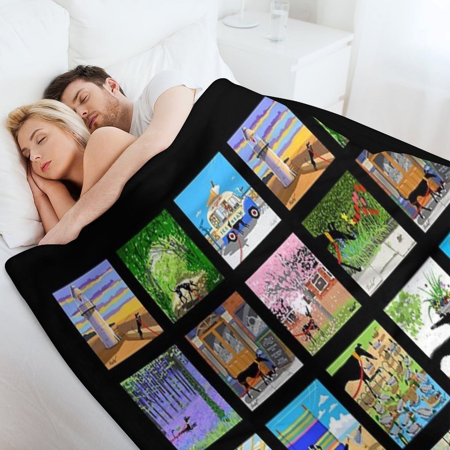 The Lockdown Doodles Set 1 Throw Blanket