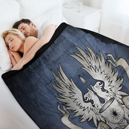 Dragon Age Grey Warden Motto Throw Blanket