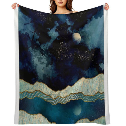 Indigo Sky Throw Blanket
