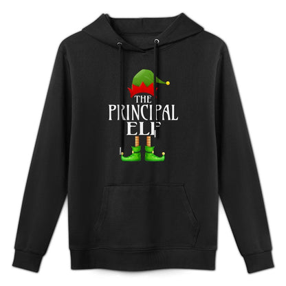 Principal Elf Xmas Funny Family Matching Christmas Pajama Moisture-Wicking Hoodie