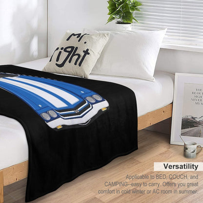 Chevrolet Chevelle SS 1970 - Fathom Blue Throw Blanket