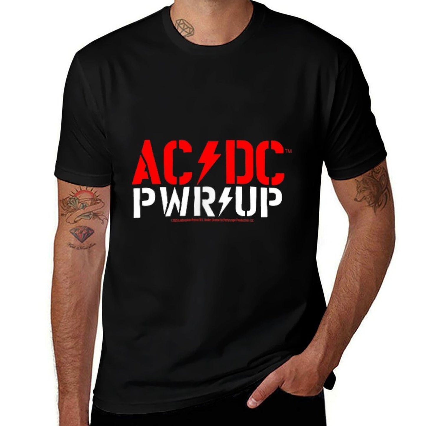 ACDC PWR UP North America Tour Date Back 2025  Eco-friendly Material T-Shirt
