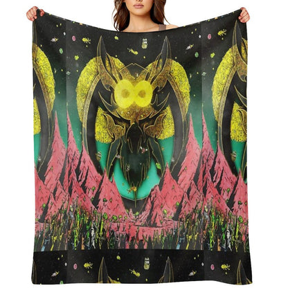 Dance Gavin Dance Merch - Mothership - Dance Gavin Dance -Mothership - DGD Throw Blanket