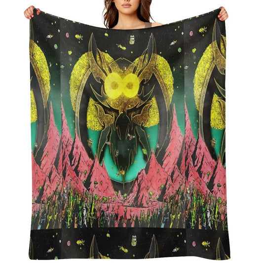 Dance Gavin Dance Merch - Mothership - Dance Gavin Dance -Mothership - DGD Throw Blanket