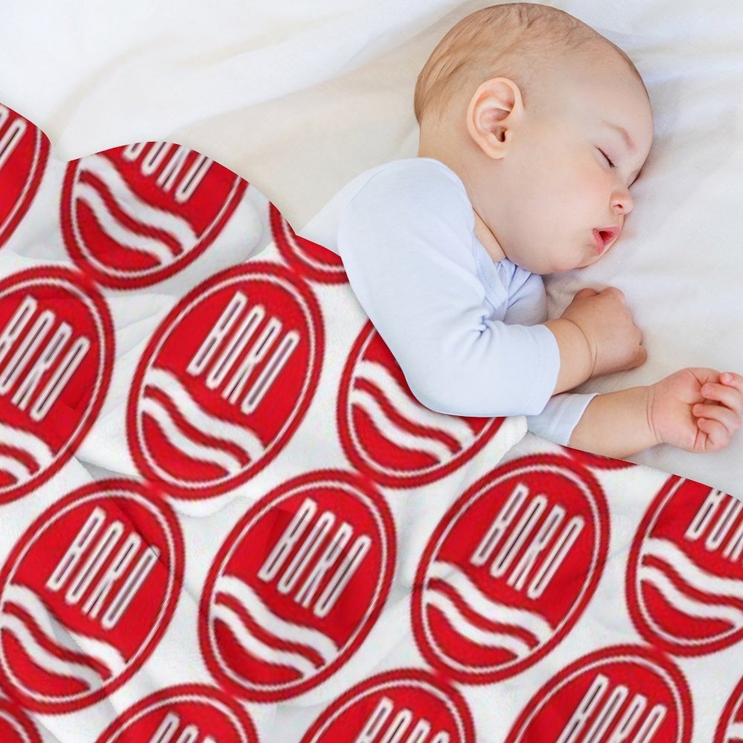 The Imperial Power of The Boro Red Throw Blanket
